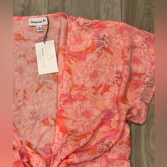 Veronica M Nikolina Mom Cropped Wrap Top NWT - Picture 8 of 12